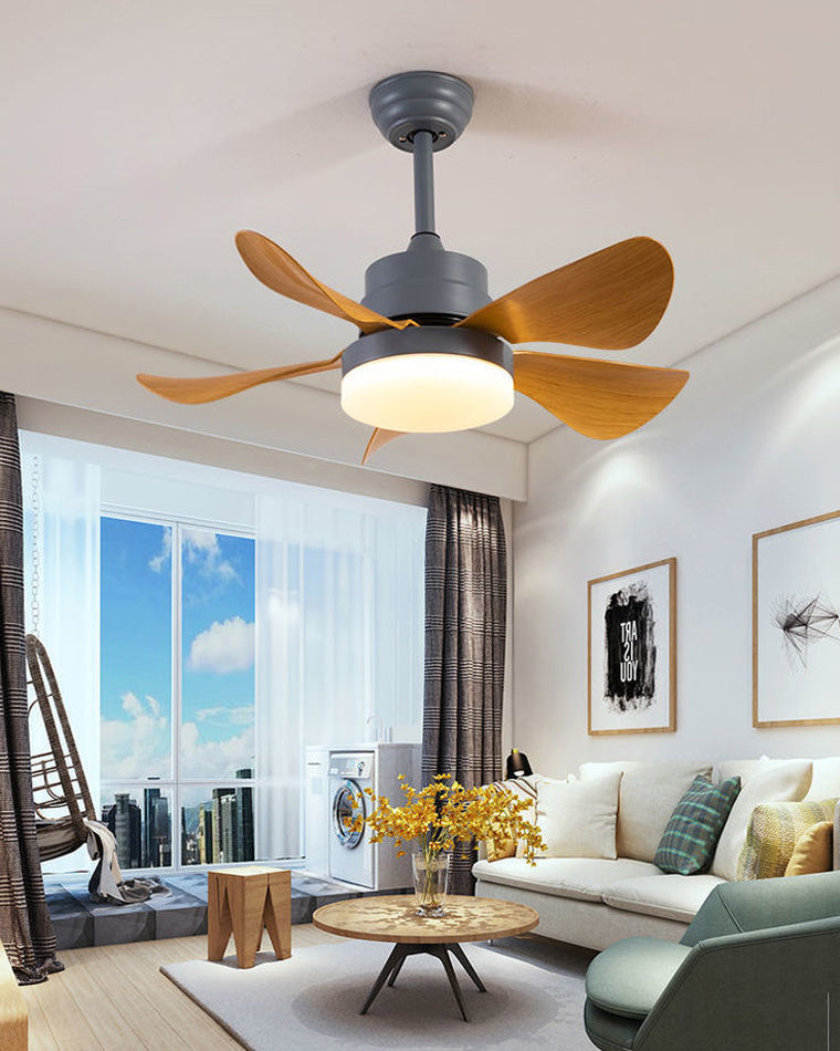 WOMO Ventiladores de techo con luz Pequeña - WM5060