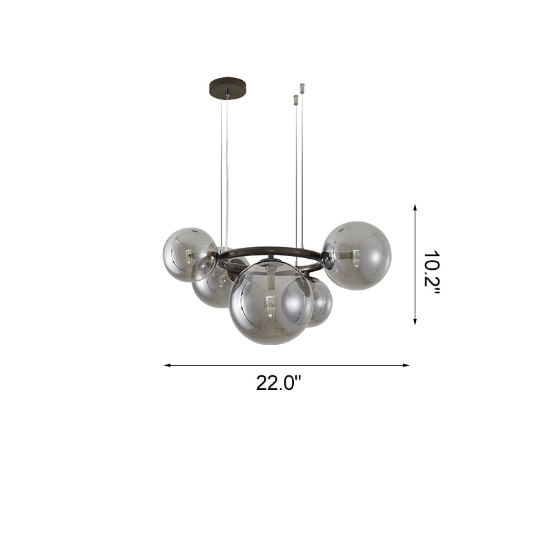 WOMO Lámparas Colgantes Colored Glass Ball Chandelier-WM2253