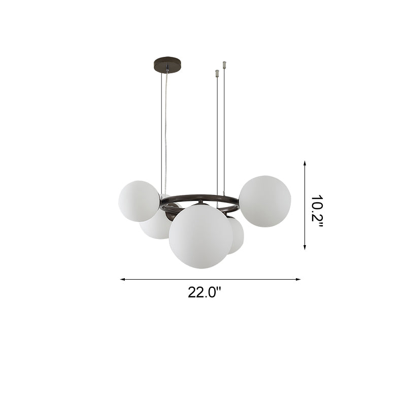 WOMO Lámparas Colgantes Colored Glass Ball Chandelier-WM2253