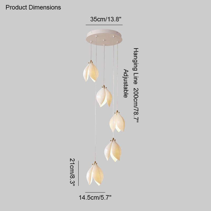 WOMO Lámparas Colgantes Pétalos de Magnolia-WM2106a