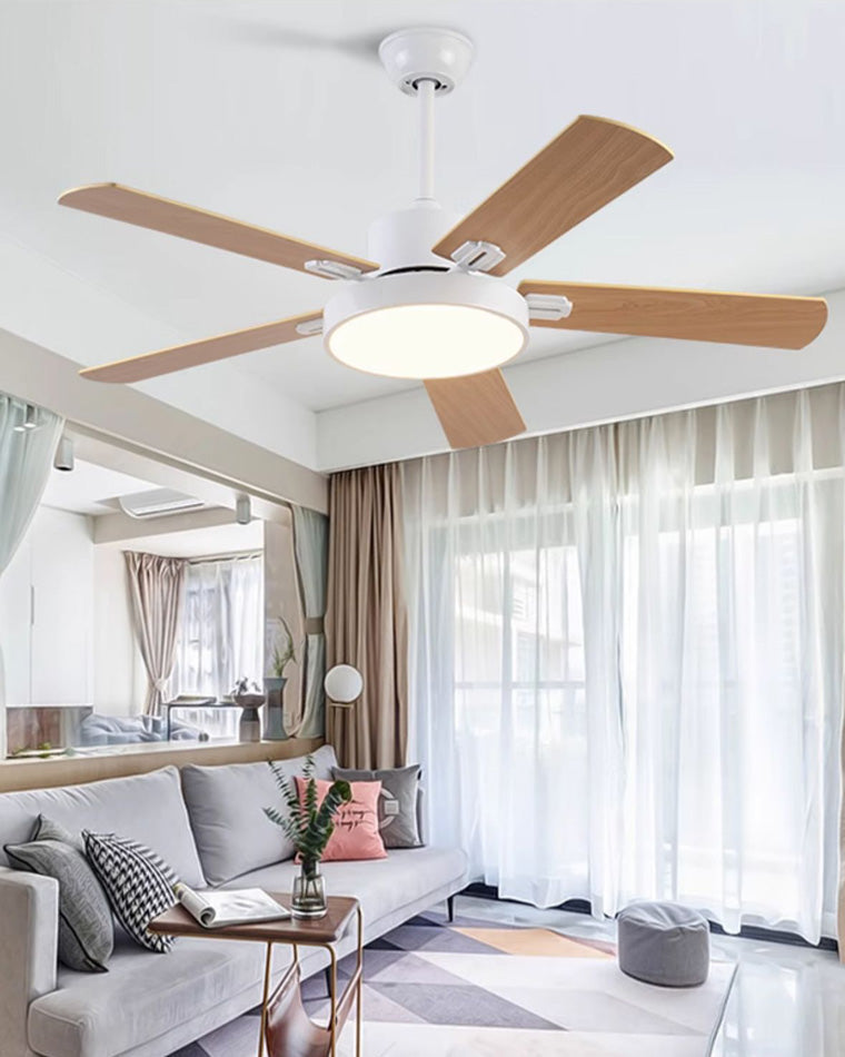 WOMO Ventiladores de techo con luz Delgada - WM5013