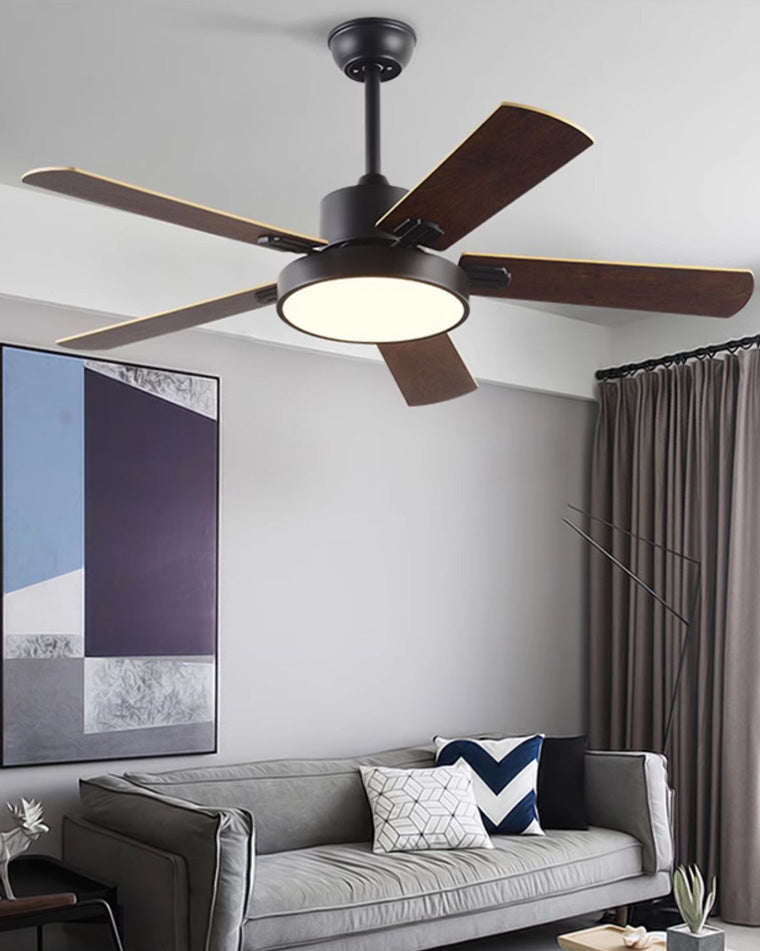 WOMO Ventiladores de techo con luz Delgada - WM5013