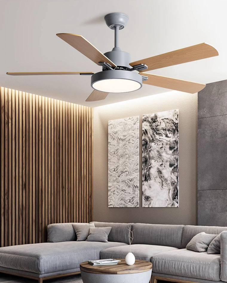 WOMO Ventiladores de techo con luz Delgada - WM5013