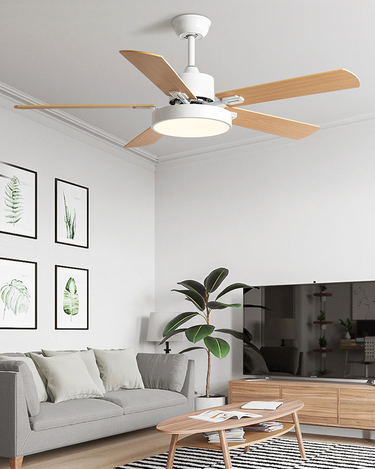 WOMO Ventiladores de techo con luz Delgada - WM5013