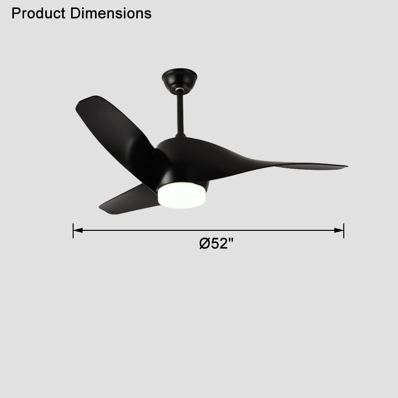 WOMO Ventiladores de techo con luz con Hélice - WM5015