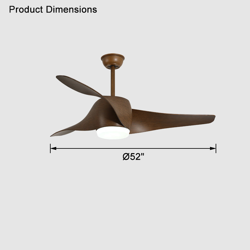 WOMO Ventiladores de techo con luz con Hélice - WM5015
