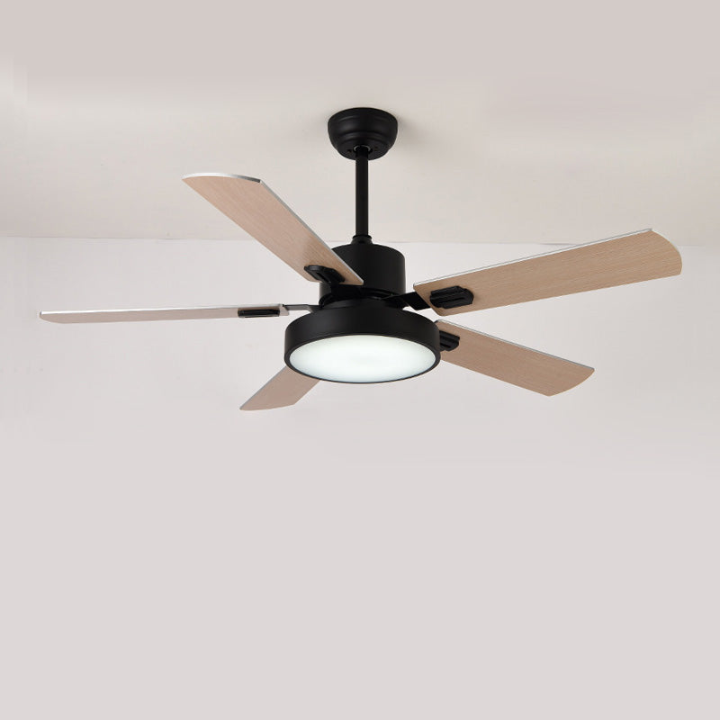 WOMO Ventiladores de techo con luz Moderna de Madera con 5 Aspas - WM5039