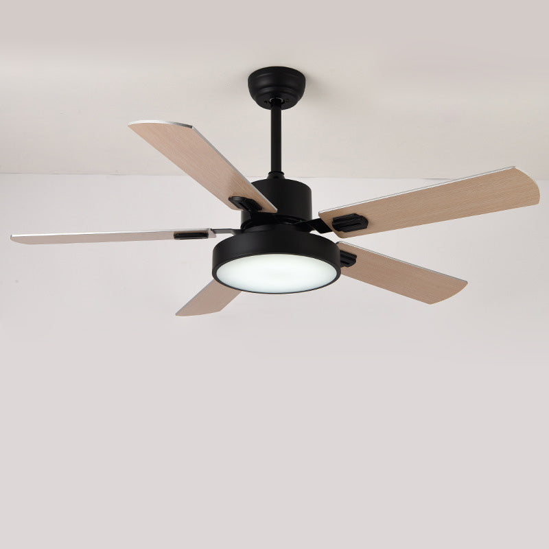 WOMO Ventiladores de techo con luz Moderna de Madera con 5 Aspas - WM5039