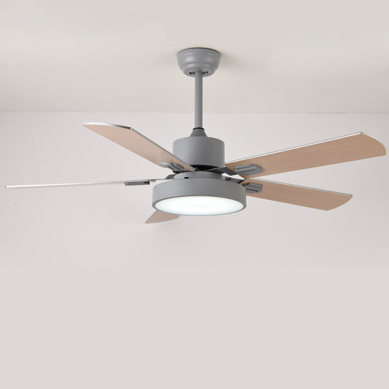 WOMO Ventiladores de techo con luz Moderna de Madera con 5 Aspas - WM5039