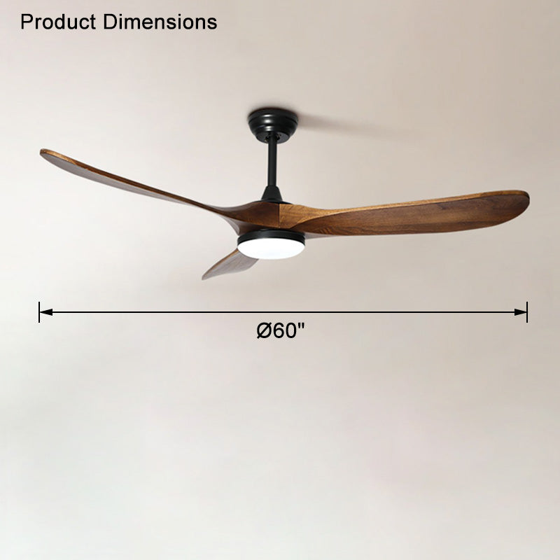 WOMO Ventiladores de techo con luz Grande con Hélice - WM5041
