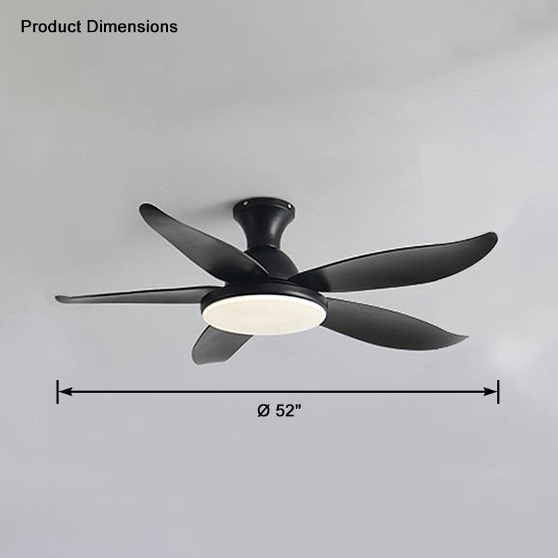 WOMO Ventiladores de techo con luz Moderna Perfil Bajo - WM5062