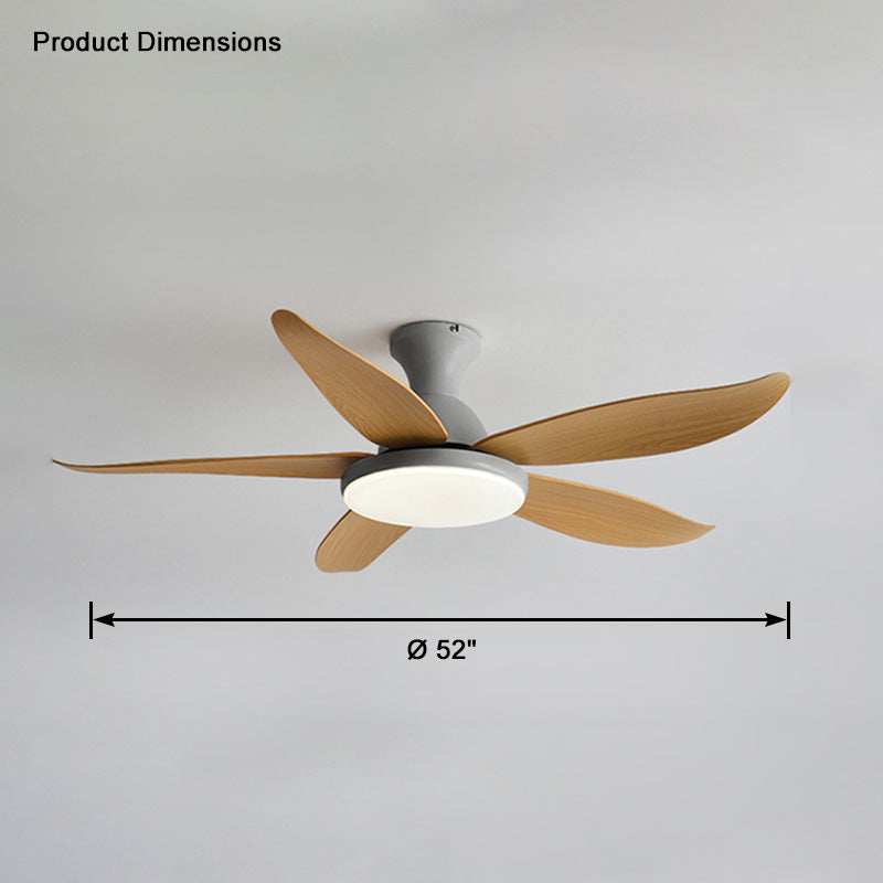 WOMO Ventiladores de techo con luz Moderna Perfil Bajo - WM5062
