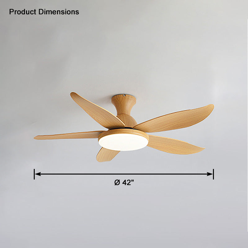 WOMO Ventiladores de techo con luz Moderna Perfil Bajo - WM5062