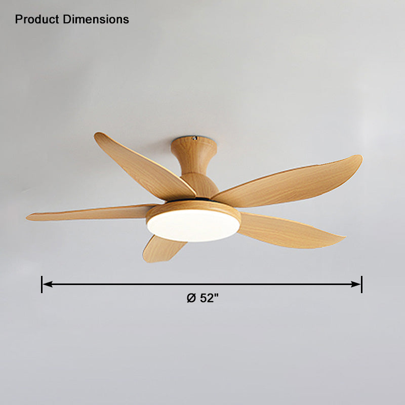 WOMO Ventiladores de techo con luz Moderna Perfil Bajo - WM5062
