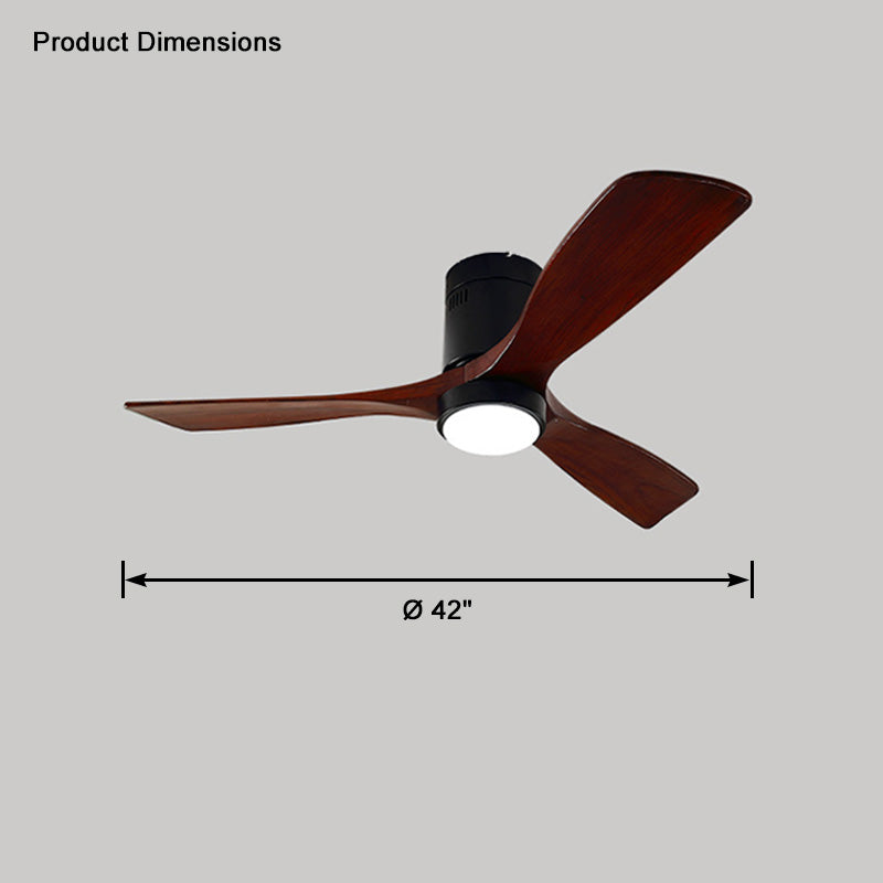 WOMO Ceiling Fans with Light Modern Mid-Century Hugger Type - WM5067