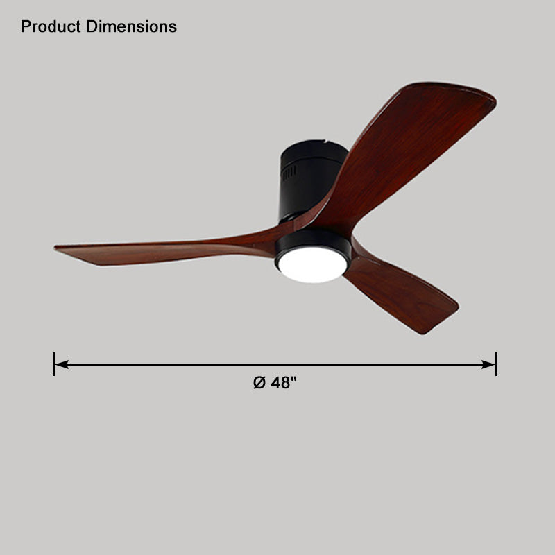 WOMO Ceiling Fans with Light Modern Mid-Century Hugger Type - WM5067