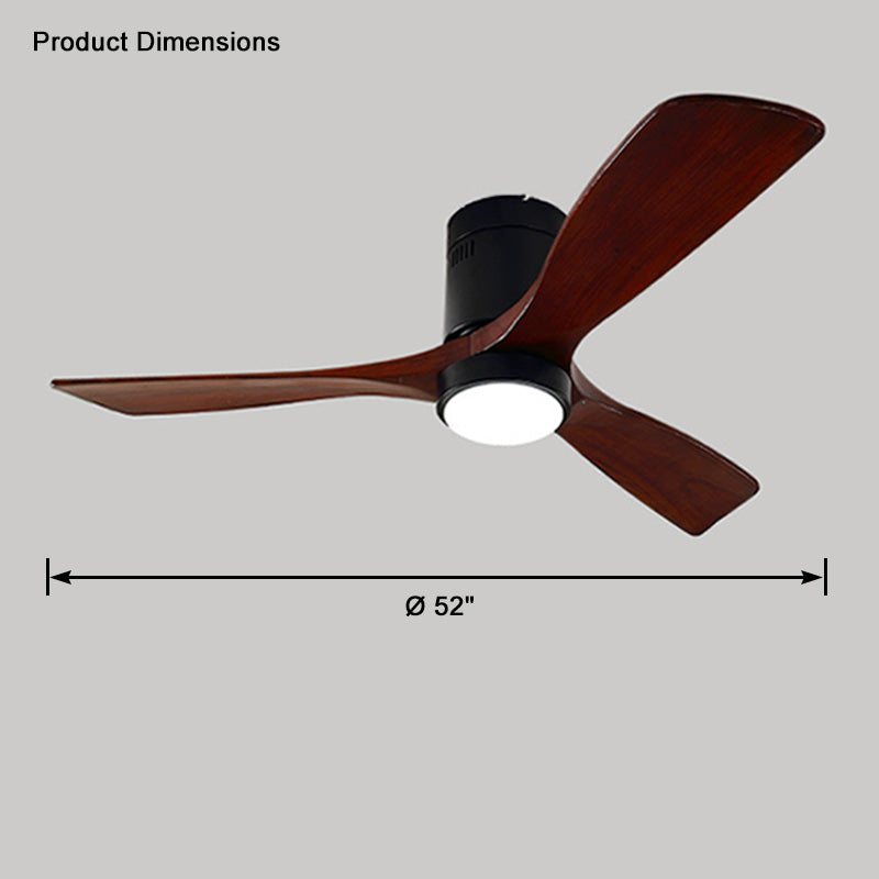 WOMO Ceiling Fans with Light Modern Mid-Century Hugger Type - WM5067