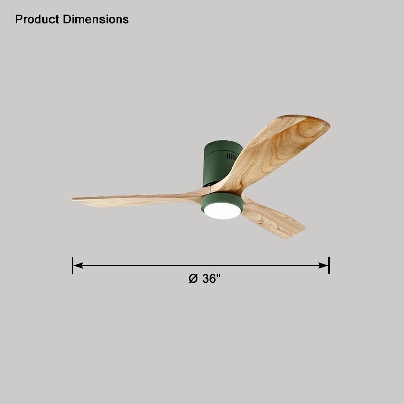WOMO Ceiling Fans with Light Modern Mid-Century Hugger Type - WM5067