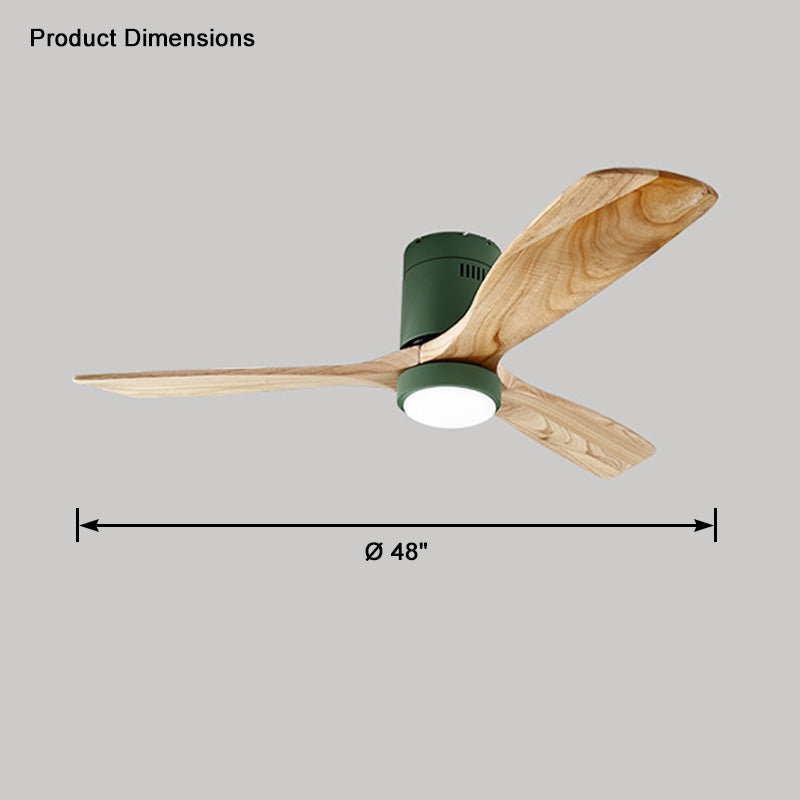 WOMO Ceiling Fans with Light Modern Mid-Century Hugger Type - WM5067