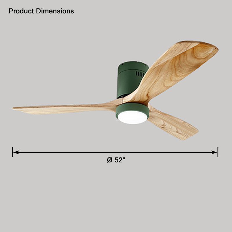 WOMO Ceiling Fans with Light Modern Mid-Century Hugger Type - WM5067