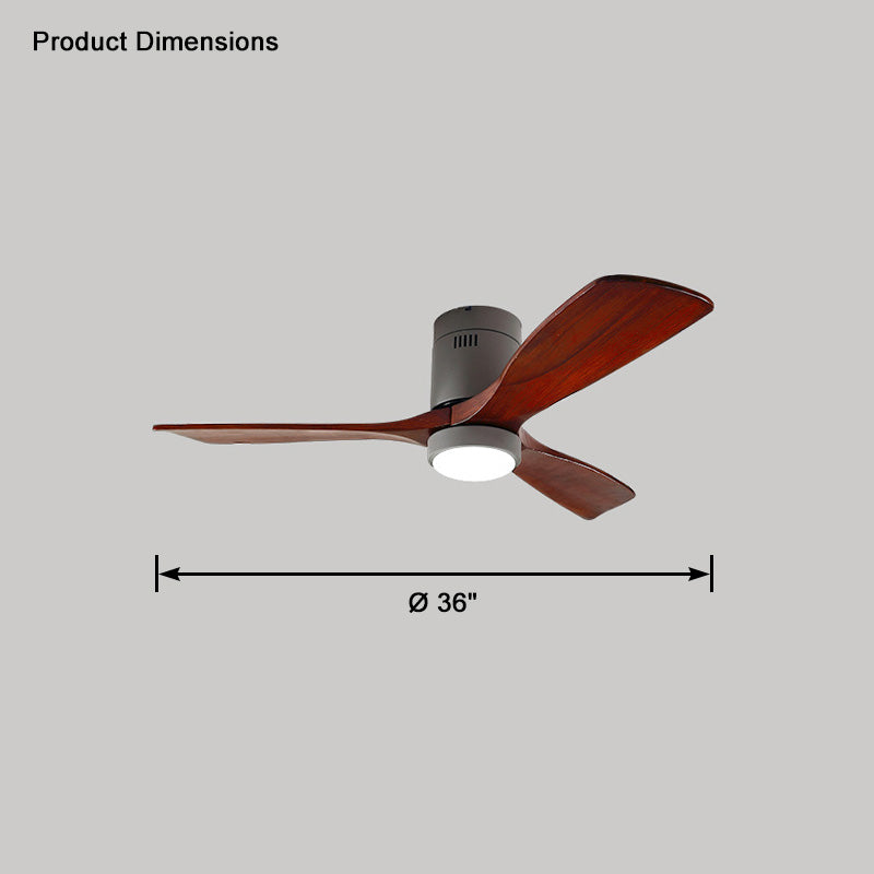 WOMO Ceiling Fans with Light Modern Mid-Century Hugger Type - WM5067