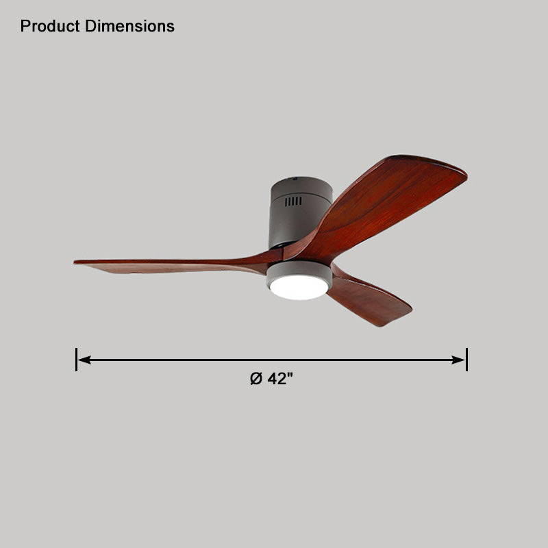 WOMO Ceiling Fans with Light Modern Mid-Century Hugger Type - WM5067