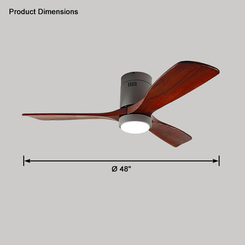 WOMO Ceiling Fans with Light Modern Mid-Century Hugger Type - WM5067
