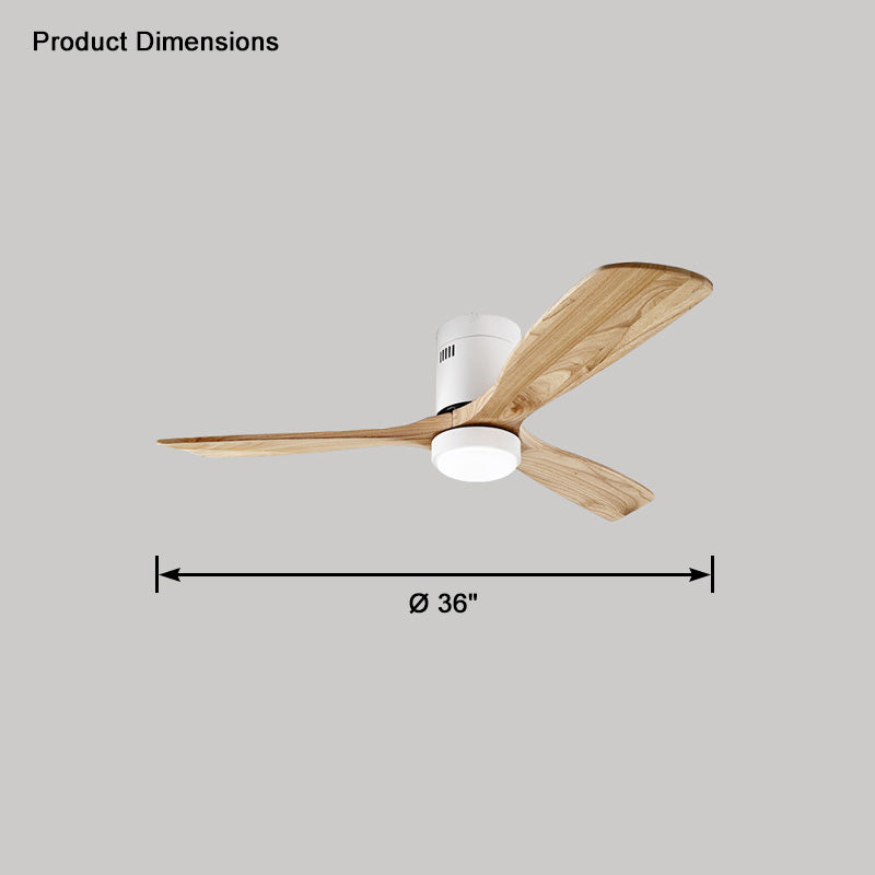 WOMO Ceiling Fans with Light Modern Mid-Century Hugger Type - WM5067