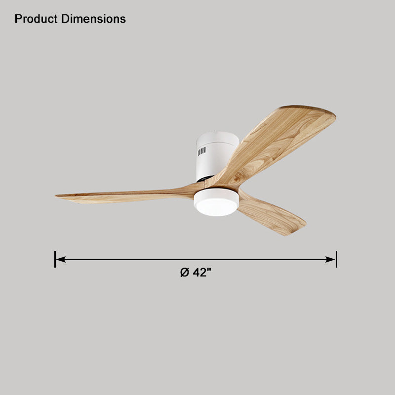 WOMO Ceiling Fans with Light Modern Mid-Century Hugger Type - WM5067
