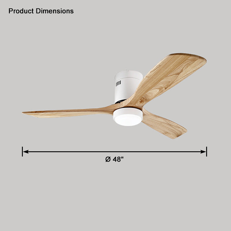 WOMO Ceiling Fans with Light Modern Mid-Century Hugger Type - WM5067