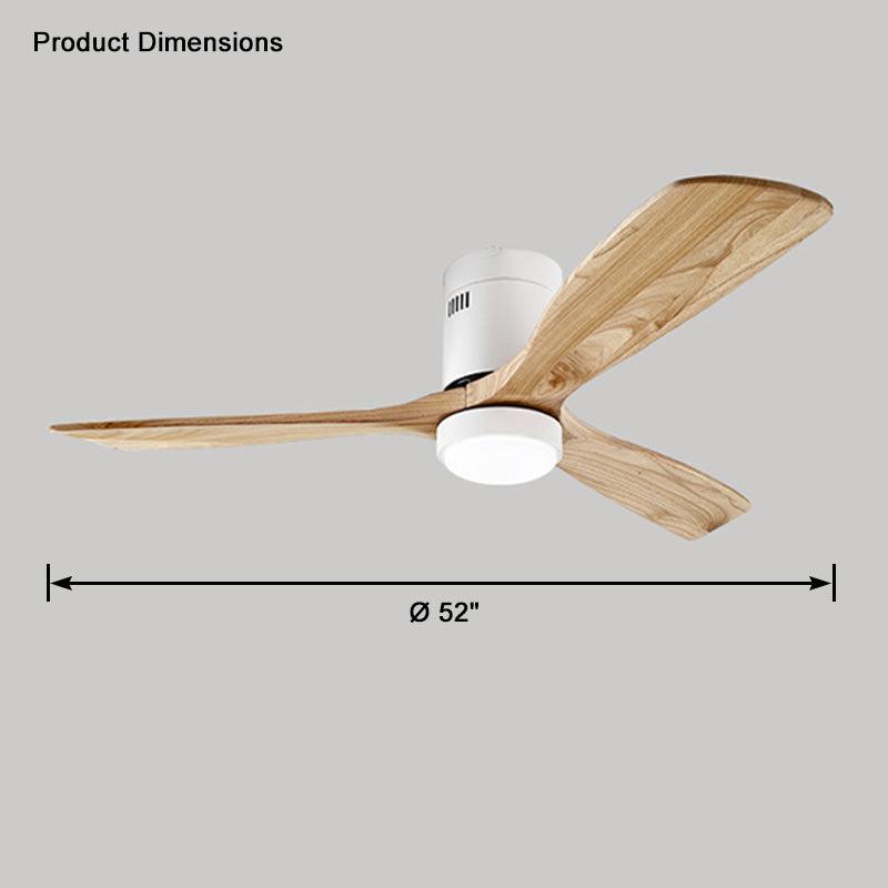 WOMO Ceiling Fans with Light Modern Mid-Century Hugger Type - WM5067