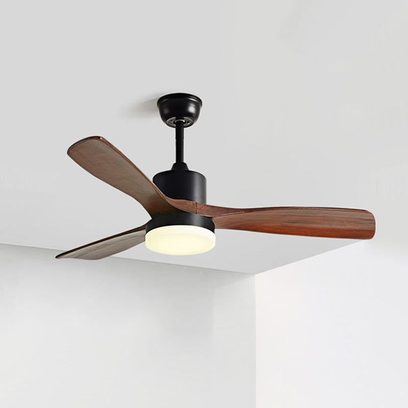 WOMO Ventiladores de techo con luz con 3 Aspas de Madera - WM5068