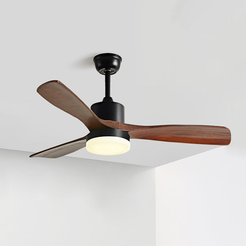 WOMO Ventiladores de techo con luz con 3 Aspas de Madera - WM5068
