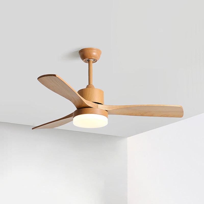 WOMO Ventiladores de techo con luz con 3 Aspas de Madera - WM5068