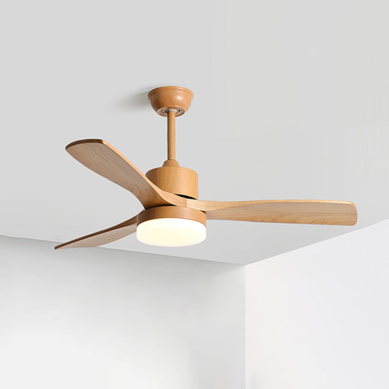 WOMO Ventiladores de techo con luz con 3 Aspas de Madera - WM5068