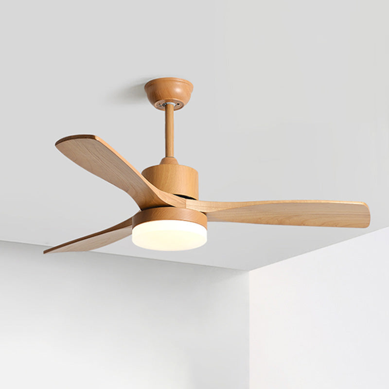 WOMO Ventiladores de techo con luz con 3 Aspas de Madera - WM5068