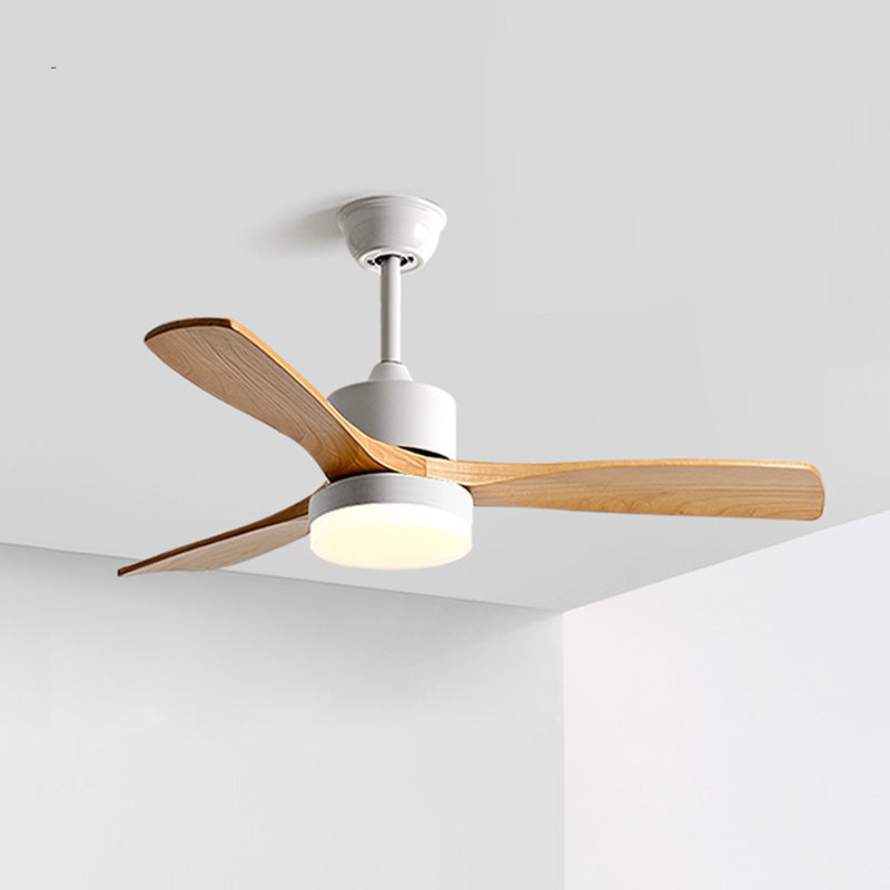 WOMO Ventiladores de techo con luz con 3 Aspas de Madera - WM5068
