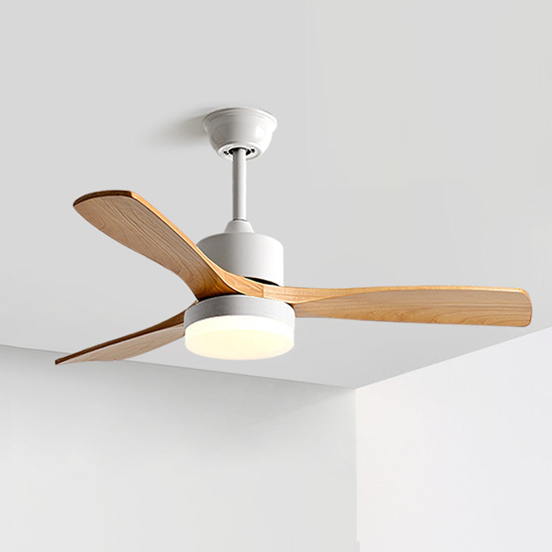 WOMO Ventiladores de techo con luz con 3 Aspas de Madera - WM5068