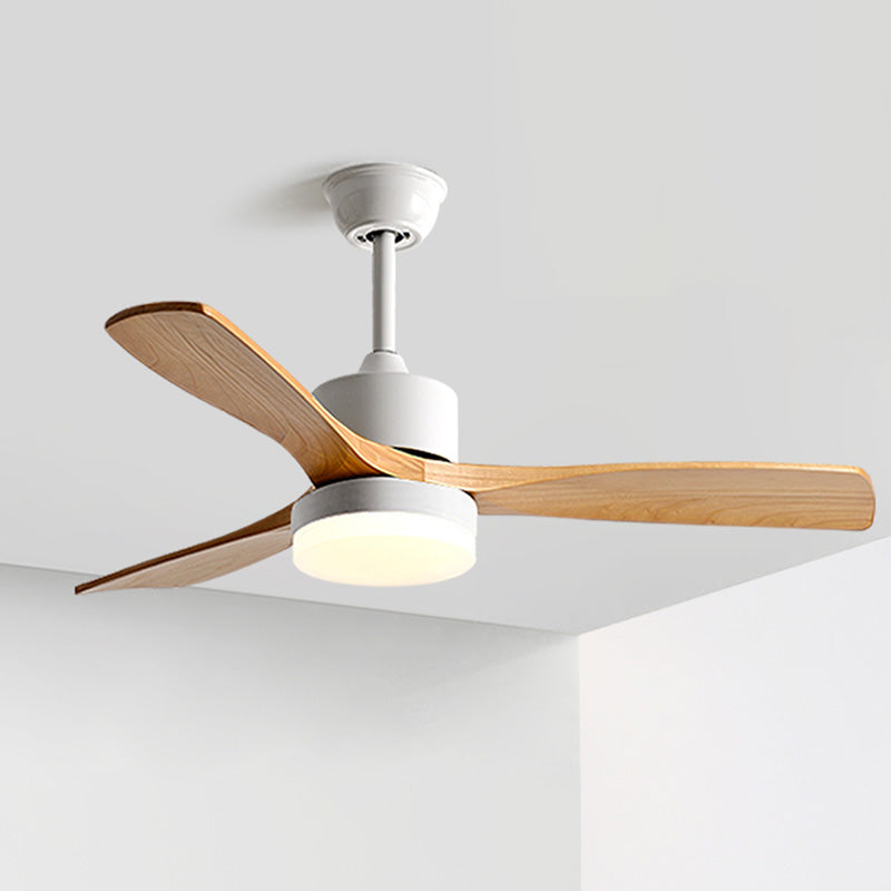 WOMO Ventiladores de techo con luz con 3 Aspas de Madera - WM5068