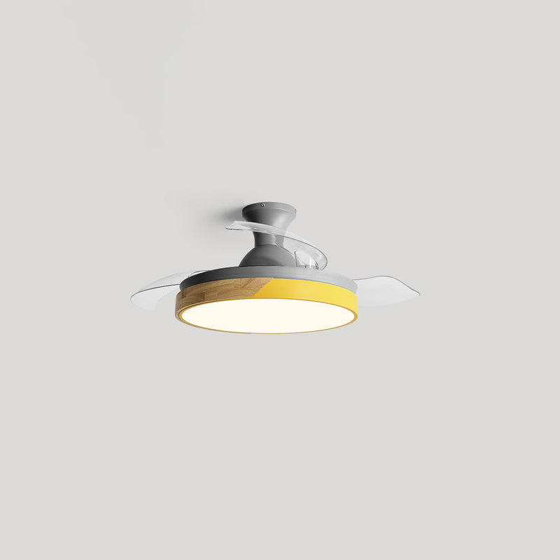 WOMO Ceiling Fans with Scandinavian Low Profile Light - WM5077