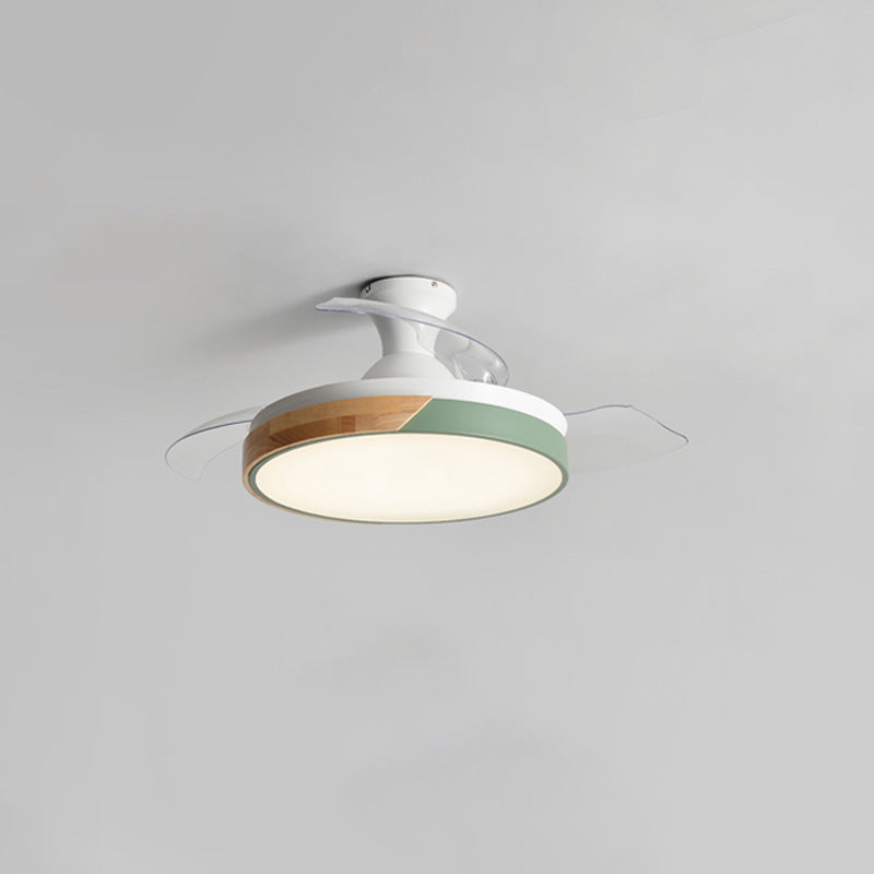 WOMO Ceiling Fans with Scandinavian Low Profile Light - WM5077