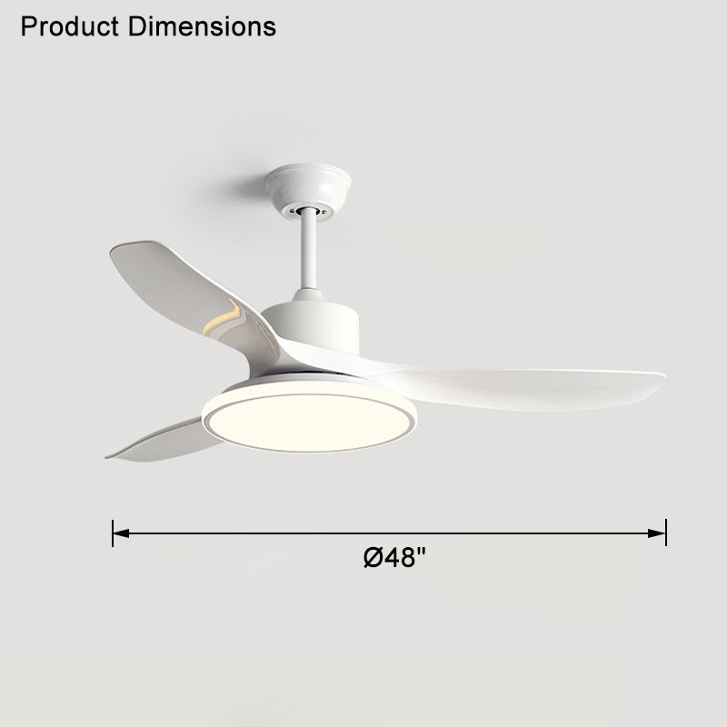 WOMO Ventiladores de techo con luz con 3 Aspas - WM5091
