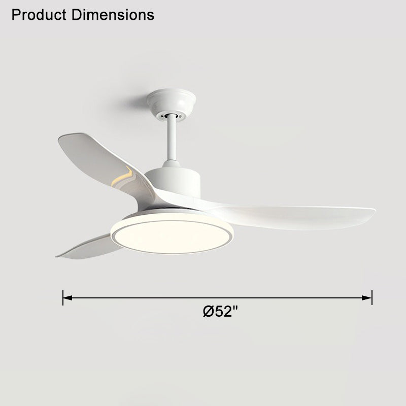 WOMO Ventiladores de techo con luz con 3 Aspas - WM5091