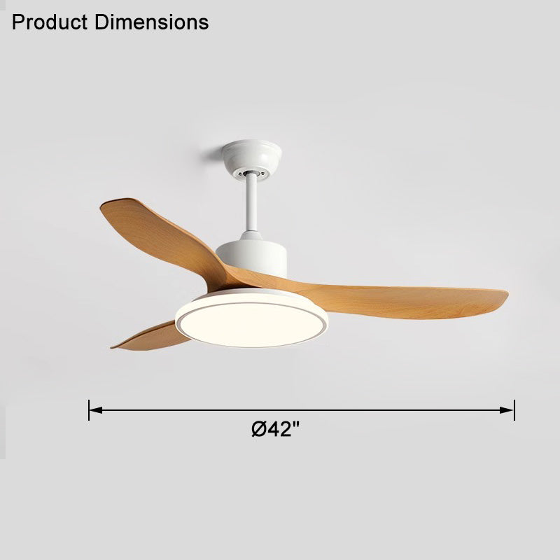 WOMO Ventiladores de techo con luz con 3 Aspas - WM5091