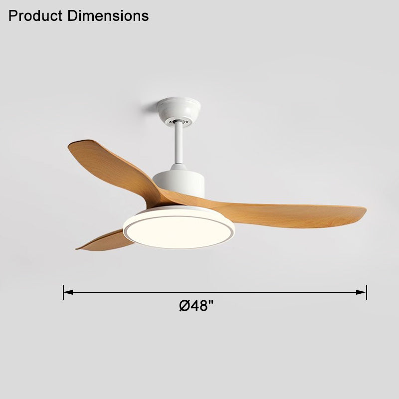 WOMO Ventiladores de techo con luz con 3 Aspas - WM5091