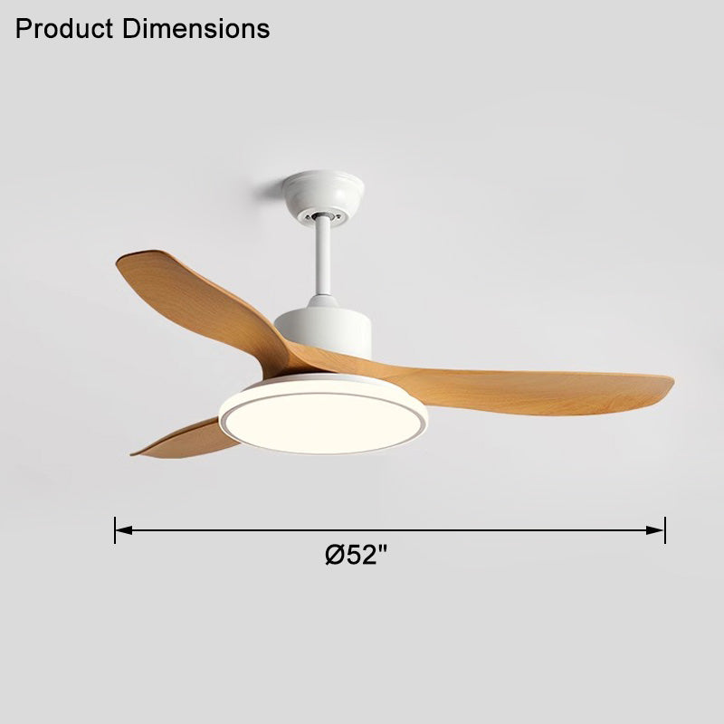 WOMO Ventiladores de techo con luz con 3 Aspas - WM5091