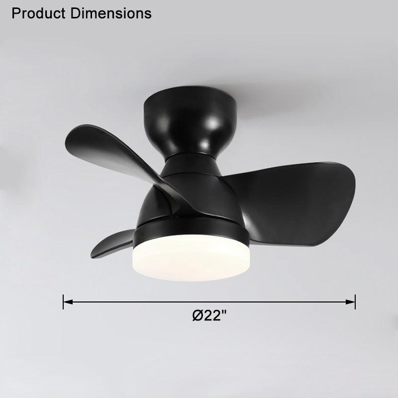 WOMO Ventiladores de techo con luz Pequeña Empotrada - WM5114