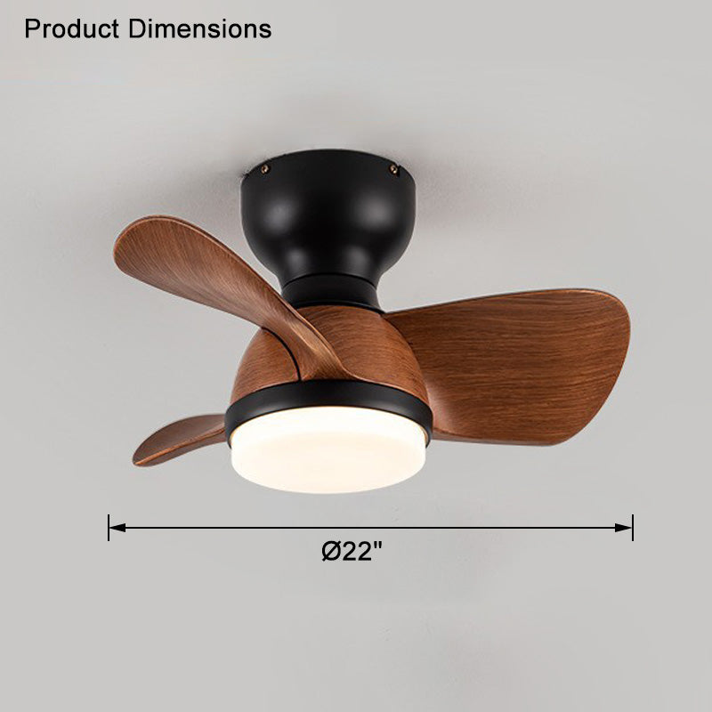 WOMO Ventiladores de techo con luz Pequeña Empotrada - WM5114
