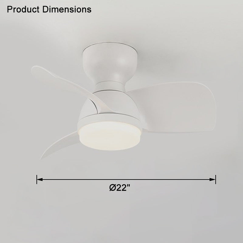 WOMO Ventiladores de techo con luz Pequeña Empotrada - WM5114