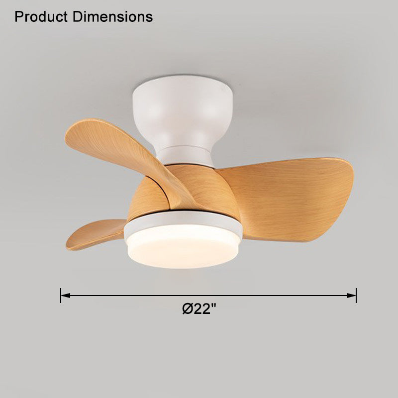 WOMO Ventiladores de techo con luz Pequeña Empotrada - WM5114